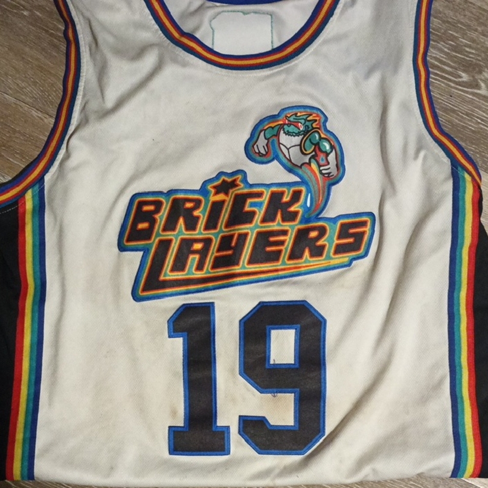 MTV Brick Layers White Jersey with Rainbow Trim